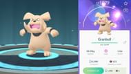 Shiny Granbull's model in Pokemon GO (Image via Youtube user JEFCtv)